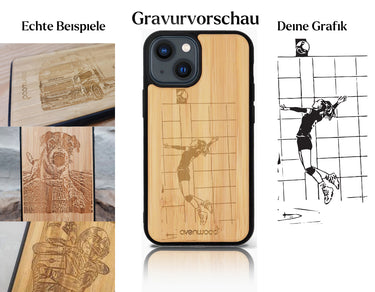 INDIVIDUELL iPhone 14 Bambus-Kunststoff